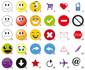 magnétique smileys 30mm